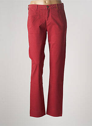 Pantalon droit stretch taille normale rouge COUTURIST femme