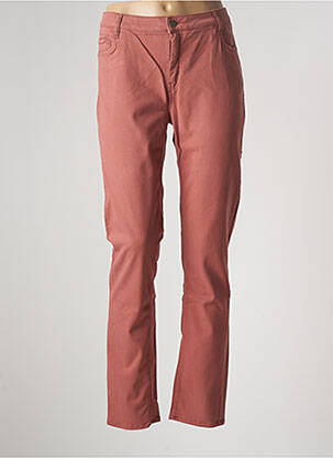 Pantalon droit stretch taille basse orange COUTURIST femme