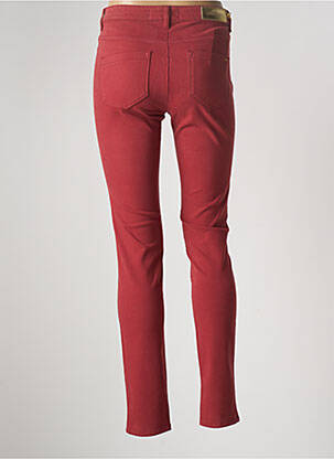 Pantalon slim tissage popeline taille normale orange COUTURIST femme