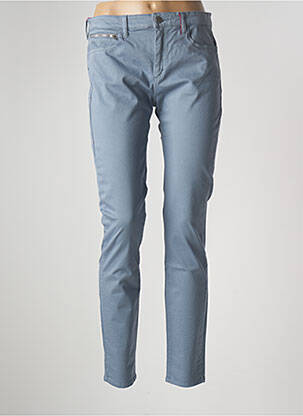 Pantalon slim stretch taille haute bleu COUTURIST femme