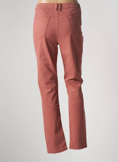 Pantalon droit stretch taille basse orange COUTURIST femme