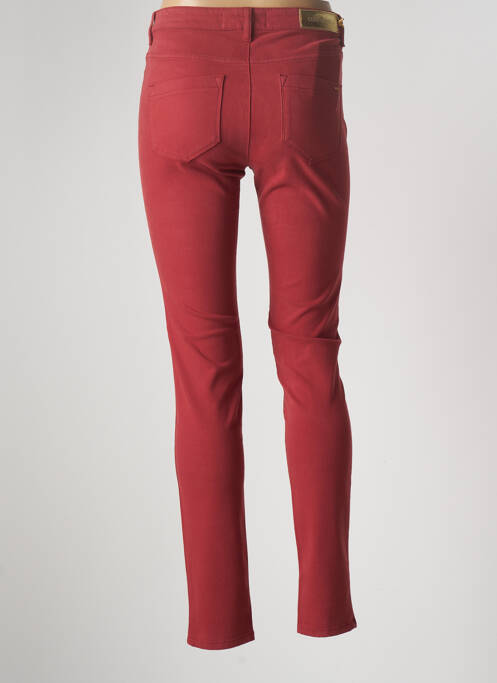 Pantalon slim tissage popeline taille normale orange COUTURIST femme