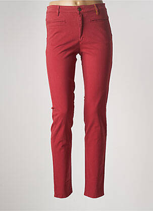 Pantalon slim stretch taille normale rouge COUTURIST femme