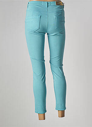 Pantalon 7/8 stretch taille normale bleu COUTURIST femme