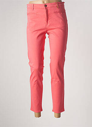 Pantalon 7/8 stretch taille normale rose COUTURIST femme
