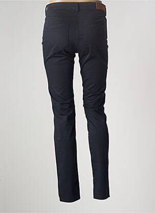 Pantalon slim tissage popeline taille normale noir COUTURIST femme