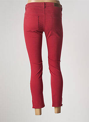 Pantalon 7/8 stretch taille normale rouge COUTURIST femme
