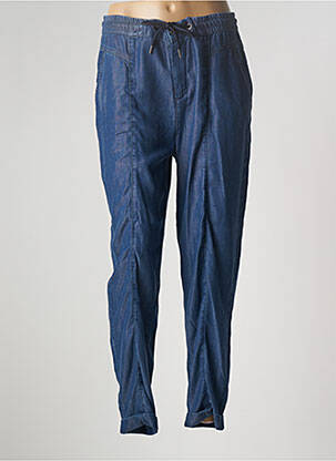 Pantalon droit bleu EVA KAYAN pour femme
