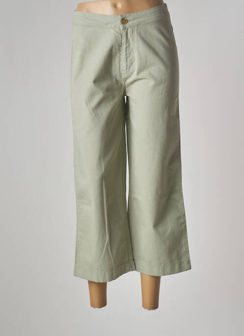 Pantalon 7/8 vert INDI & COLD pour femme