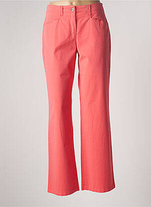 Pantalon large fermeture zippée sous rabat boutonné taille normale orange COUTURIST femme
