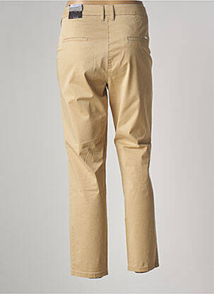 Pantalon chino tissage popeline taille normale beige TONI femme