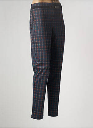 Pantalon slim stretch taille haute bleu LO! LES FILLES femme