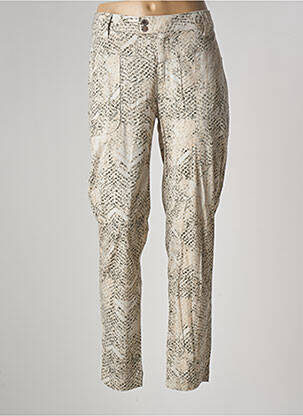 Pantalon slim taille basse taille basse beige EVA KAYAN femme