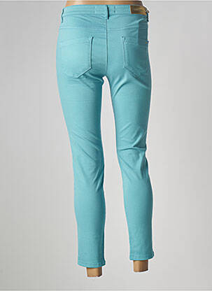 Pantalon 7/8 stretch taille normale bleu COUTURIST femme