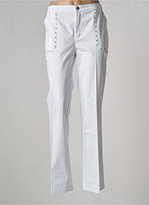 Pantalon droit blanc EVA KAYAN pour femme