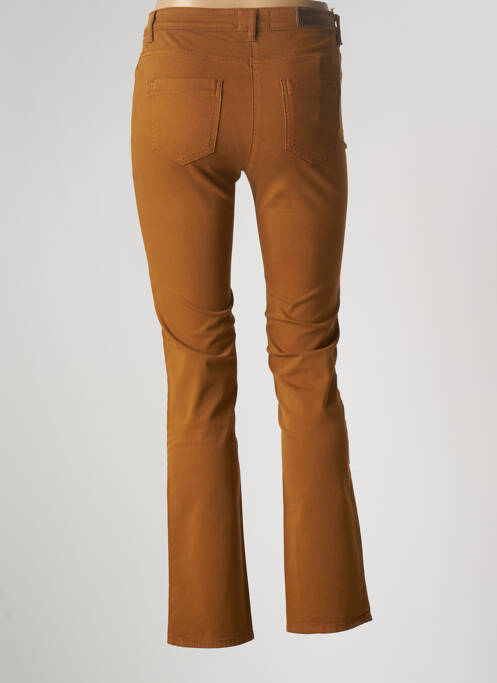 Pantalon slim tissage popeline taille normale jaune COUTURIST femme