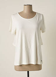 T-shirt stretch manches courtes beige TEDDY SMITH femme