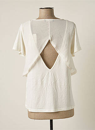 T-shirt stretch manches courtes beige TEDDY SMITH femme