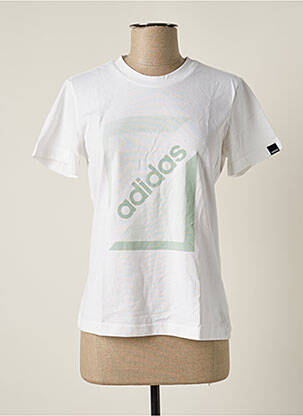 T-shirt blanc ADIDAS pour femme
