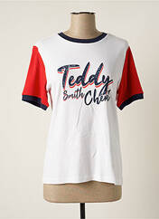 T-shirt blanc TEDDY SMITH pour femme seconde vue