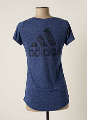 T-shirt bleu ADIDAS pour femme seconde vue