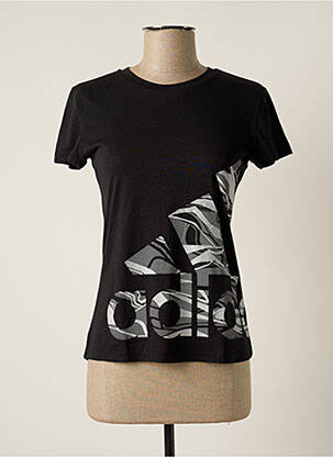 T-shirt noir ADIDAS pour femme