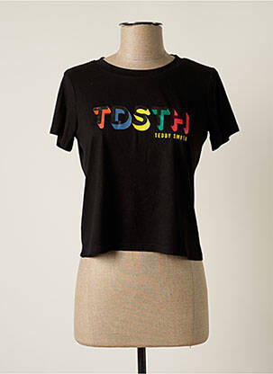 T-shirt noir TEDDY SMITH pour femme