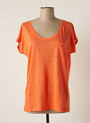 T-shirt orange TEDDY SMITH pour femme