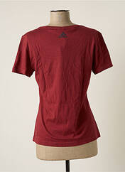 T-shirt rouge ADIDAS pour femme seconde vue