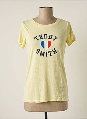 T-shirt jaune TEDDY SMITH pour fille