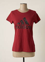 T-shirt rouge ADIDAS pour fille seconde vue