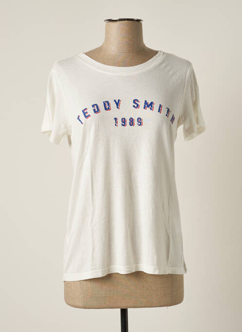 T-shirt beige TEDDY SMITH pour femme
