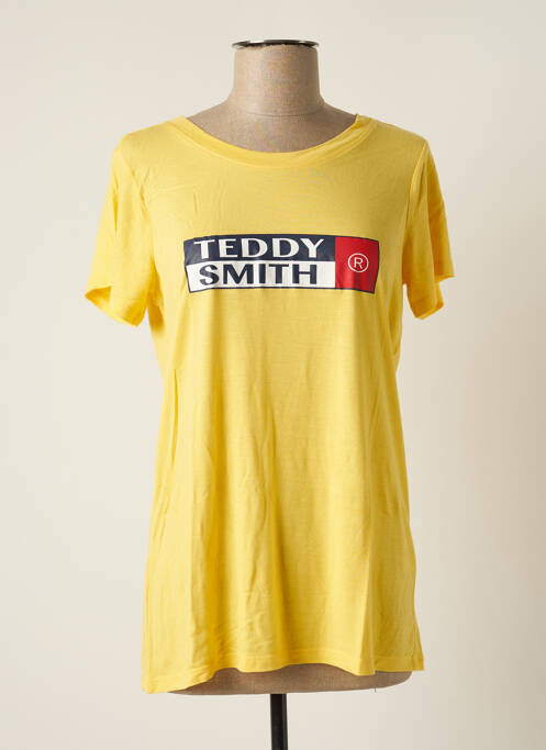 T-shirt jaune TEDDY SMITH pour femme