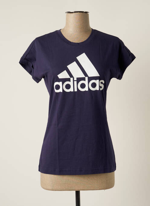 T-shirt bleu ADIDAS pour fille