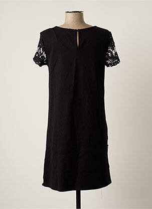 Robe courte manches courtes manches courtes noir TEDDY SMITH femme