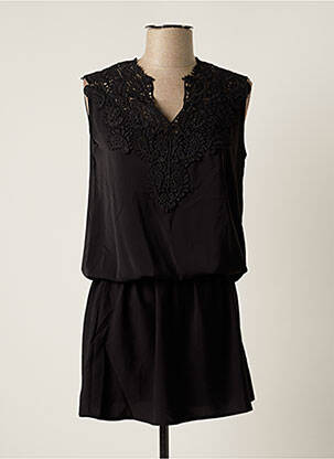 Robe mi-longue sans manche sans manche noir UNIKA femme