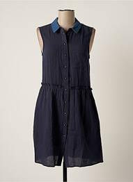 Robe courte sans manche sans manche bleu TEDDY SMITH femme