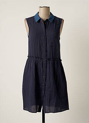 Robe courte sans manche sans manche bleu TEDDY SMITH femme