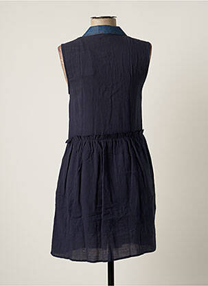 Robe courte sans manche sans manche bleu TEDDY SMITH femme