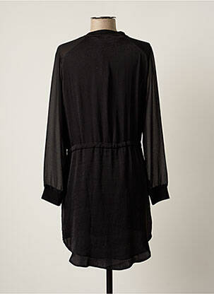 Robe courte manches longues manches longues noir KAPORAL femme