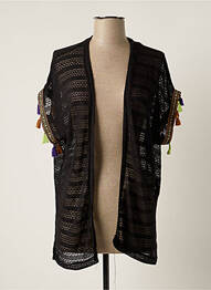 Gilet manches courtes stretch noir TEDDY SMITH fille