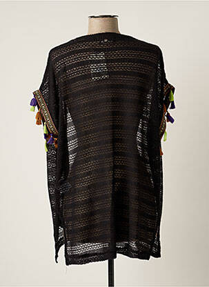 Gilet manches courtes stretch noir TEDDY SMITH fille