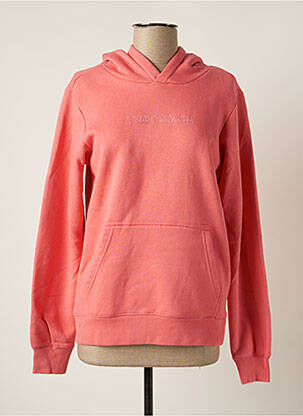 Sweat-shirt à capuche rose TEDDY SMITH pour fille