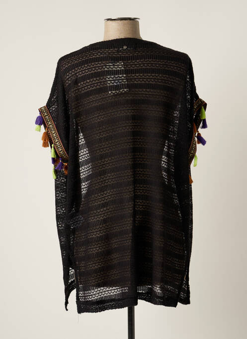Gilet manches courtes stretch noir TEDDY SMITH fille
