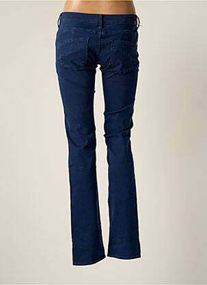 Pantalon slim taille basse taille basse bleu TEDDY SMITH femme