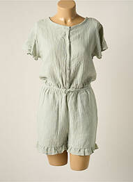 Combishort coupe cintrée manches courtes vert TEDDY SMITH fille