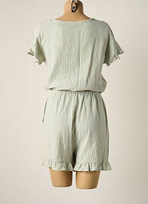 Combishort coupe cintrée manches courtes vert TEDDY SMITH fille