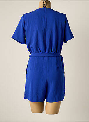 Combishort poches manches courtes bleu IVIVI femme