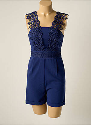 Combishort sans manche sans manche bleu TEDDY SMITH femme