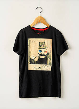 T-shirt stretch manches courtes noir TEDDY SMITH fille